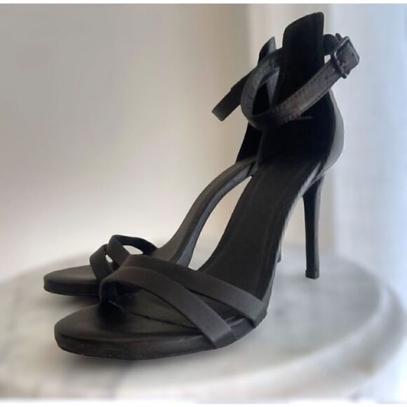 Anthropologie Joie Jena Nappa Leather Heel Sandal Size 39 US size 9 - Picture 4 of 14